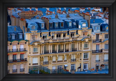 Framed Louvre Museum at Twilight, Paris, France Print
