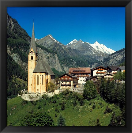 Framed Austria, Hohe Tauern Alps Print