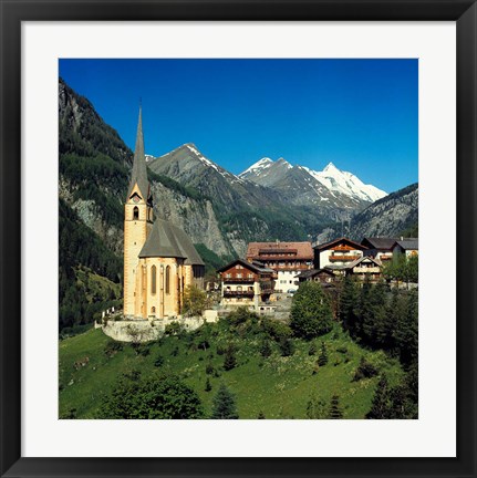 Framed Austria, Hohe Tauern Alps Print