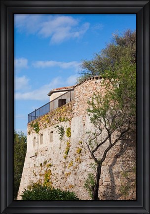 Framed Citadel Wall, Corsica, France Print