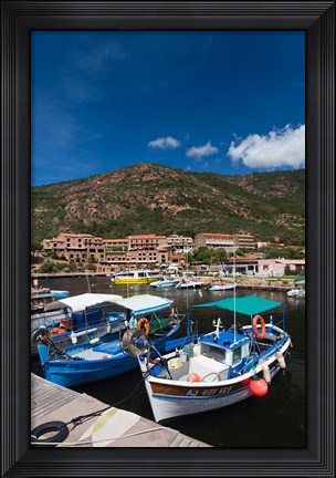 Framed Town Harbor of Porto Print