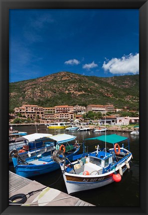 Framed Town Harbor of Porto Print