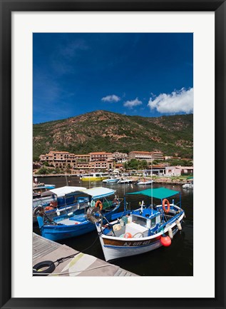 Framed Town Harbor of Porto Print