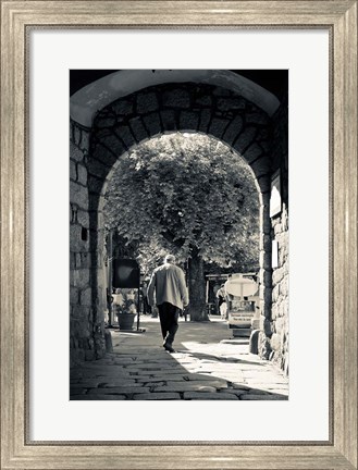 Framed Archway, Sartene, France Print
