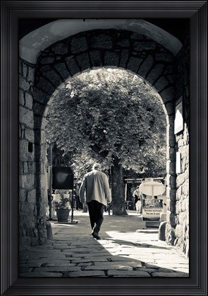 Framed Archway, Sartene, France Print