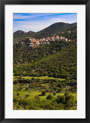 Framed Town View of Belgodere Print