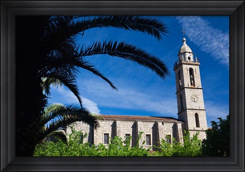 Framed France, Corsica, Sartene, Eglise Ste-Marie church Print