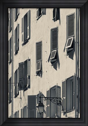 Framed Details of a Building in Corsica Print