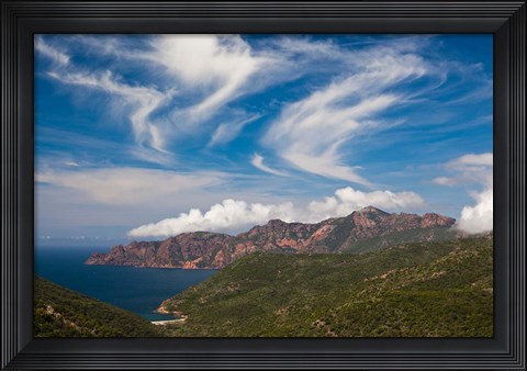 Framed Golfe de Girolata Gulf Print