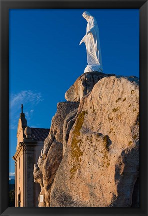 Framed Notre Dame de la Serra Church Print