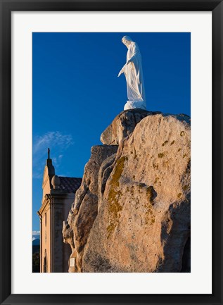 Framed Notre Dame de la Serra Church Print