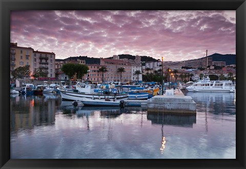 Framed Port Tino Rossi, France Print