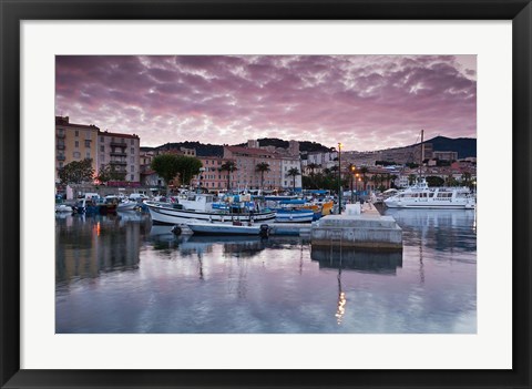 Framed Port Tino Rossi, France Print