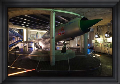 Framed Cold War Soviet MIG fighter Aircraft Print