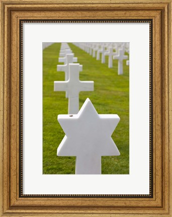 Framed American Cemetery and Memorial, Normandy Print