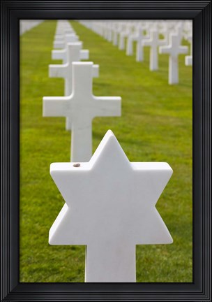 Framed American Cemetery and Memorial, Normandy Print
