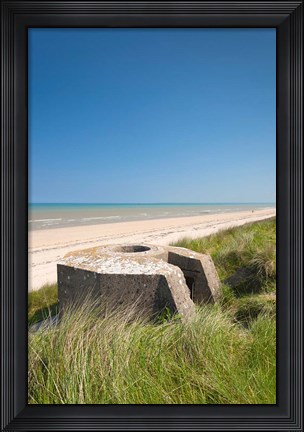 Framed WWII Ruins of German Bunker Print