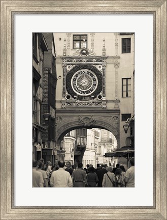 Framed Gros Horloge Clock Tower Print