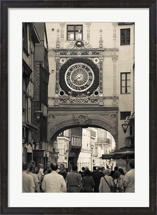 Framed Gros Horloge Clock Tower Print