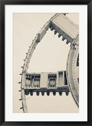 Framed English Channel Drilling Machine Print