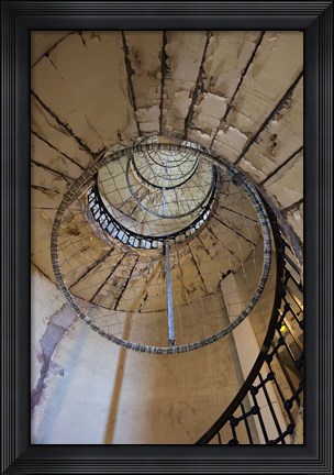 Framed Lighthouse Stairway Print