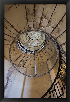 Framed Lighthouse Stairway Print