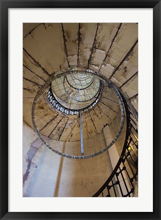 Framed Lighthouse Stairway Print