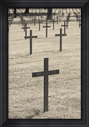 Framed Neuville St-Vaast, WWI German military cemetery, Pas de Calais, France Print