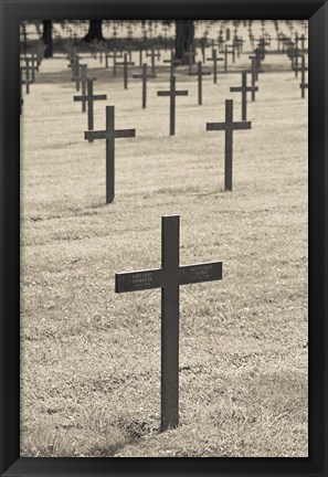 Framed Neuville St-Vaast, WWI German military cemetery, Pas de Calais, France Print