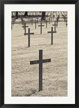 Framed Neuville St-Vaast, WWI German military cemetery, Pas de Calais, France Print