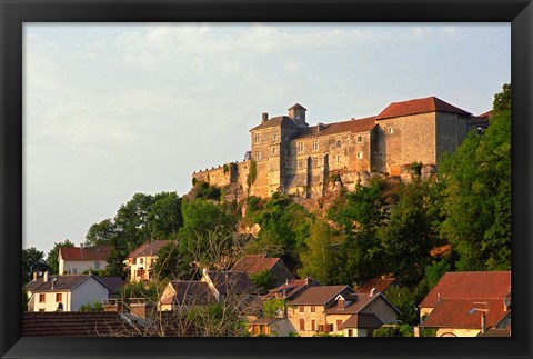 Framed Medieval Chateau de Salmaise Castle, Salmaise Print