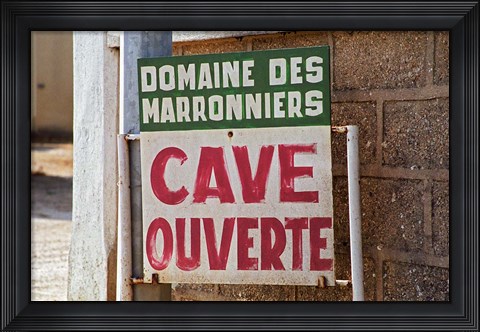 Framed Domaine des Marronniers, Bourgogne, France Print