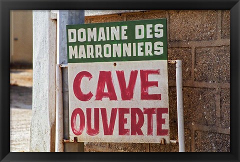 Framed Domaine des Marronniers, Bourgogne, France Print