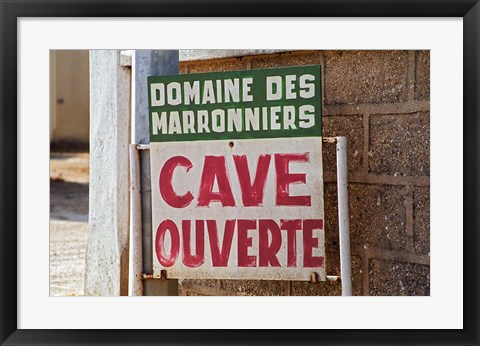 Framed Domaine des Marronniers, Bourgogne, France Print