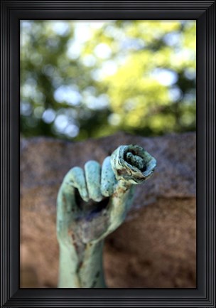 Framed Tomb Sculpture, Georges Rodenbach Print