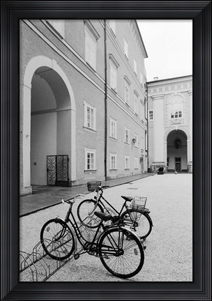 Framed Bicycles in the Domplatz Print