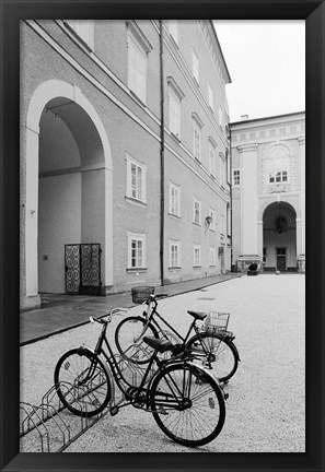 Framed Bicycles in the Domplatz Print