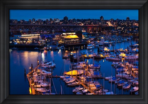 Framed British Columbia, Granville Island Print