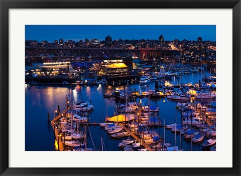 Framed British Columbia, Granville Island Print