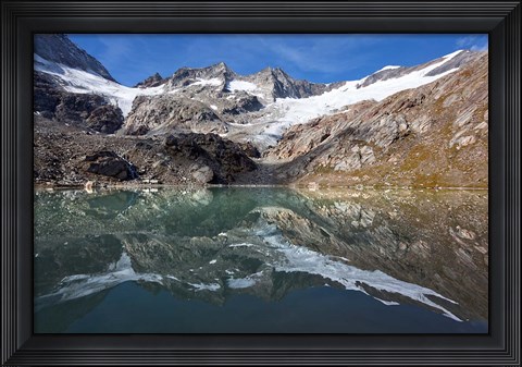 Framed Lake and Glacier Simonykees Print