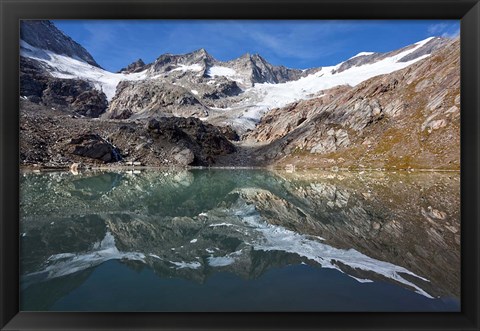Framed Lake and Glacier Simonykees Print