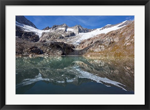 Framed Lake and Glacier Simonykees Print