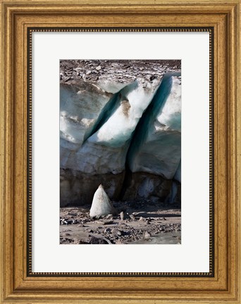 Framed Glacier Snout of Schlatenkees Print