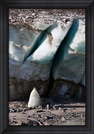 Framed Glacier Snout of Schlatenkees Print
