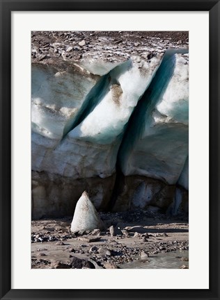 Framed Glacier Snout of Schlatenkees Print