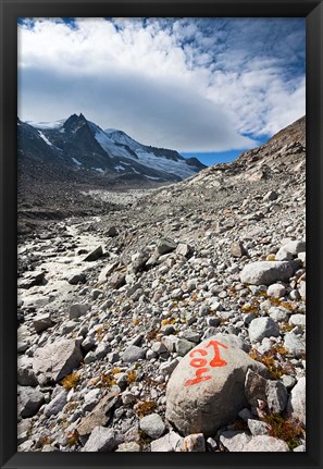 Framed Glacier Viltragenkees, Mt Kleinvenediger Print