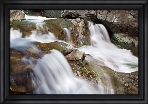 Framed River Isel, Hohe Tauern National Park Print