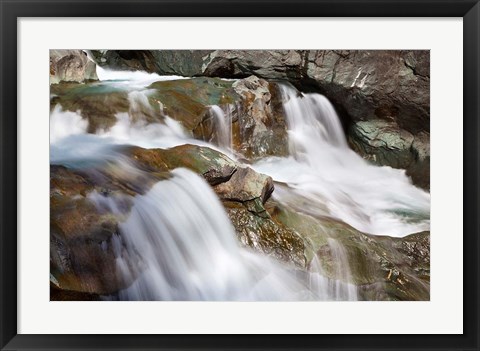Framed River Isel, Hohe Tauern National Park Print