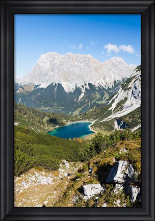 Framed Seeben Lake, Mieminger Mountains Print