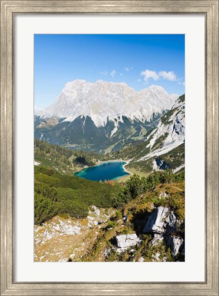 Framed Seeben Lake, Mieminger Mountains Print